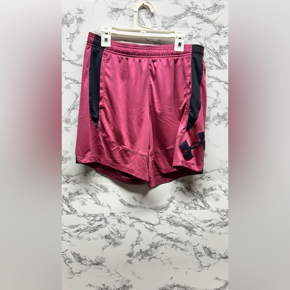 Under Armour Pink and Black Athletic Performance Shorts
